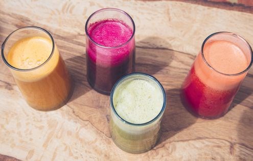 Watermelon and mint juice