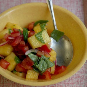 Watermelon and tomato salad