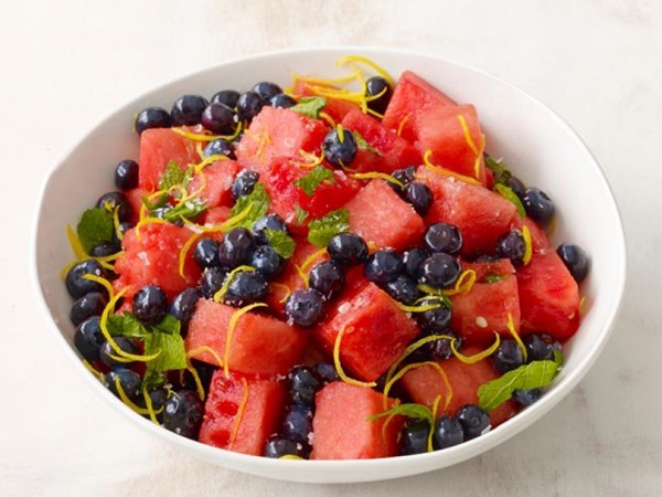 Watermelon-blueberry salad