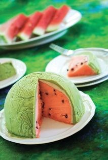 Watermelon bombe