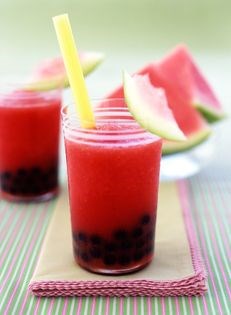 Watermelon bubble tea