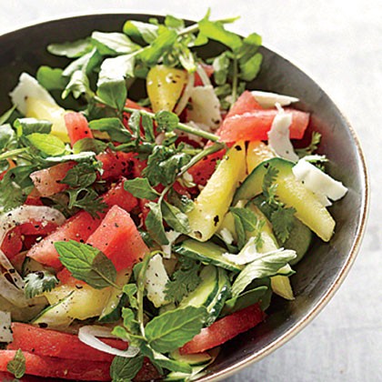 Watermelon-cucumber salad