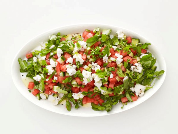Watermelon-cucumber salad