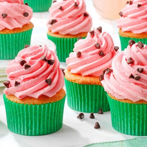 Watermelon cupcakes