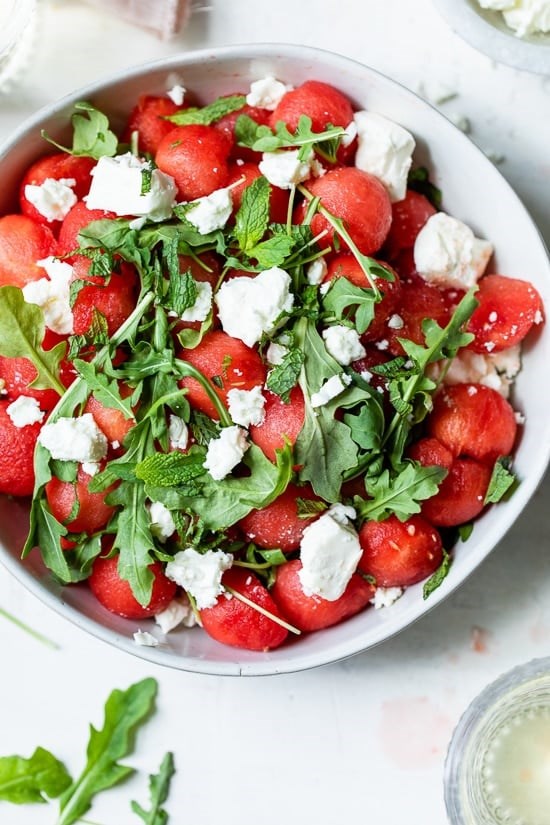 Watermelon feta salad