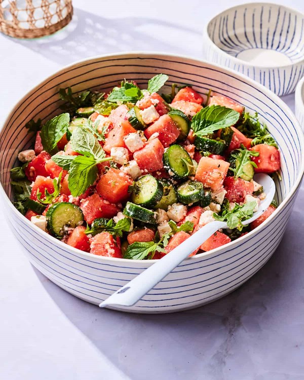 Watermelon feta salad