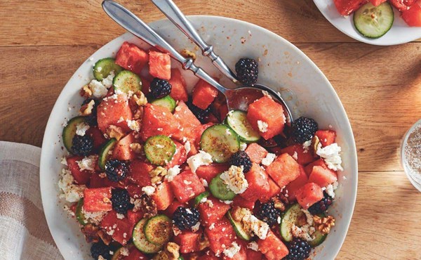 Watermelon feta salad