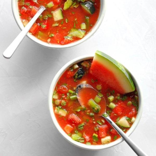 Watermelon gazpacho