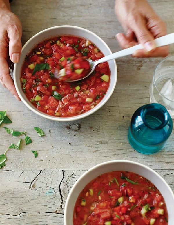 Watermelon gazpacho is the bomb!