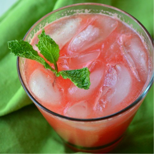 Watermelon gin punch