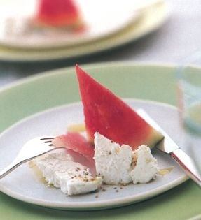 Watermelon-goat cheese salad