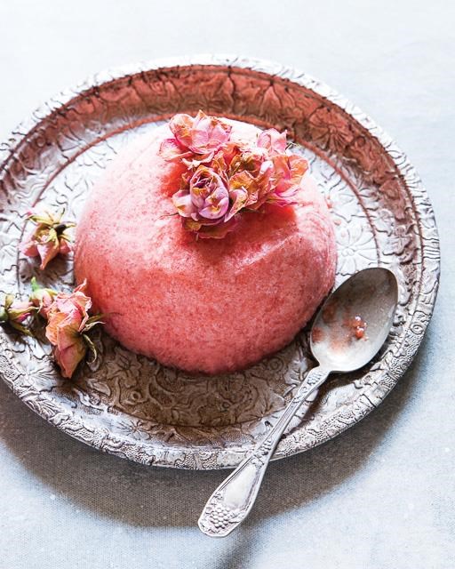 Watermelon granita bombe