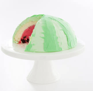 Watermelon ice cream cake