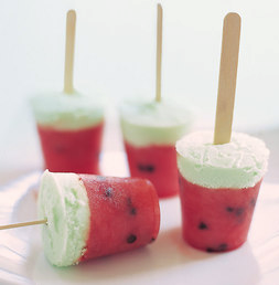 Watermelon ice pops