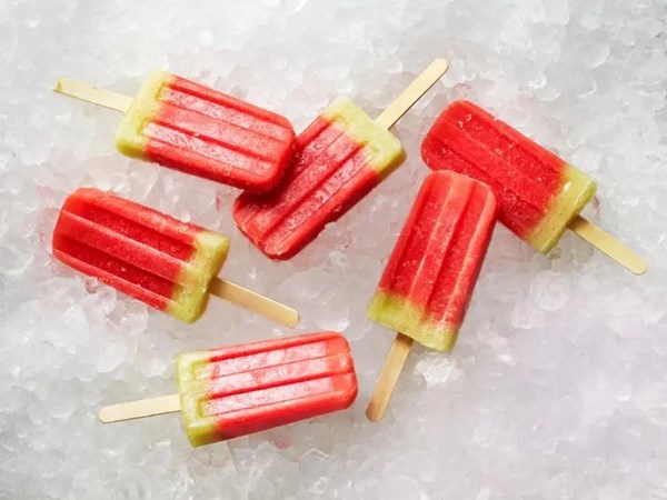 Watermelon ice pops
