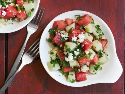 Watermelon-jicama salad
