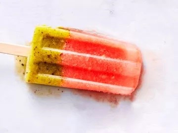 Watermelon-kiwi ice pops