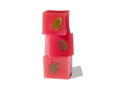Watermelon-lime gelatin squares