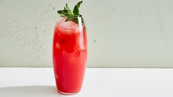 Watermelon-lime-mint cooler
