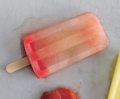Watermelon margarita ice pops
