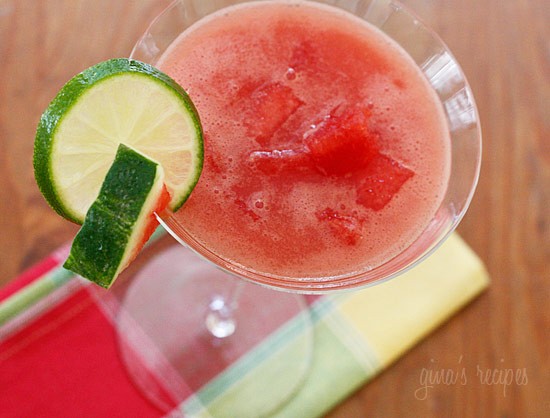 Watermelon martinis
