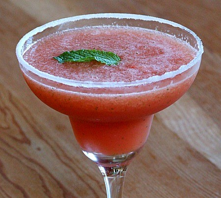Watermelon-mint Margaritas
