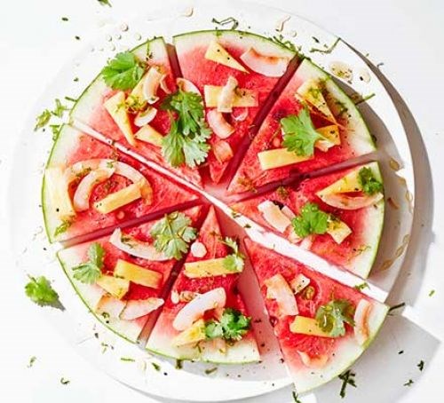 Watermelon pizza