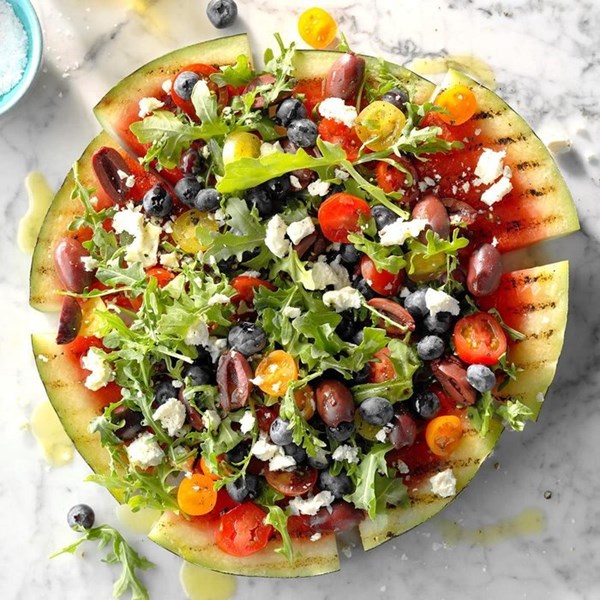 Watermelon pizza