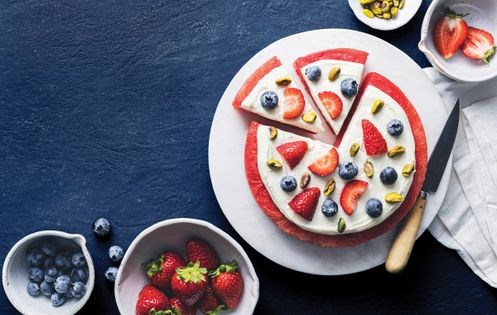 Watermelon pizza