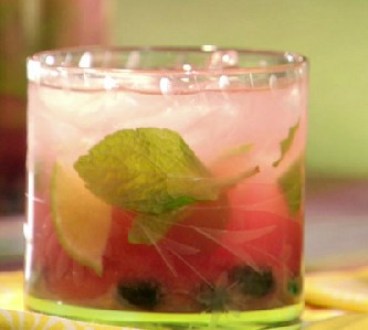Watermelon-plata tequila cocktail