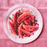 Watermelon, pomegranate and mint salad