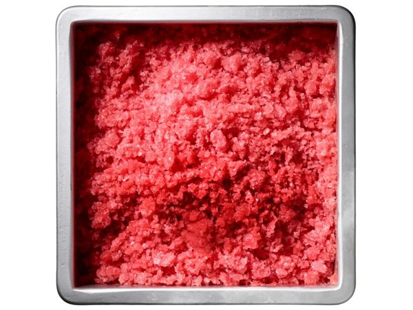 Watermelon-raspberry granita