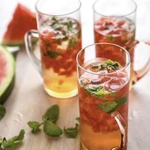 Watermelon rosé sangria
