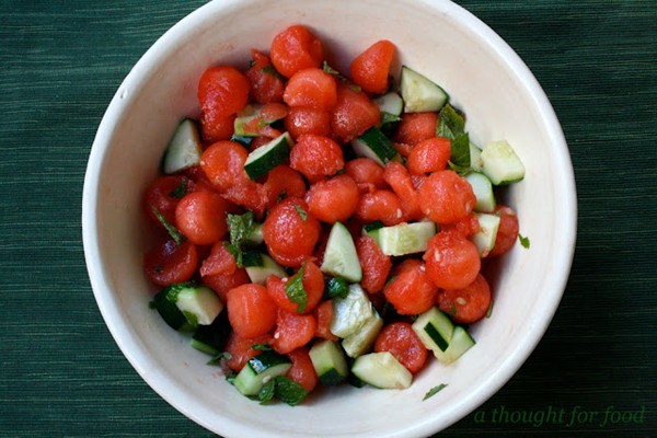 Watermelon salad, spiced up