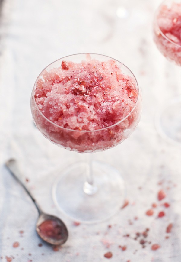 Watermelon, salt and chilli granita