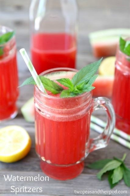 Watermelon spritzers