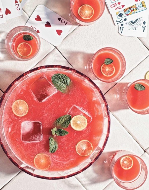 Watermelon tequila punch