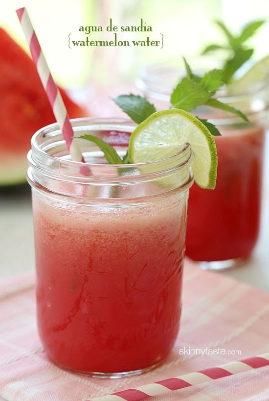 Watermelon water (Agua de sandia)