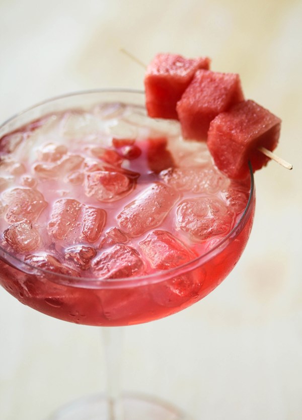 Watermelon white Zinfandel cooler