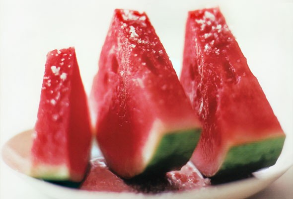 Watermelon with fleur de sel