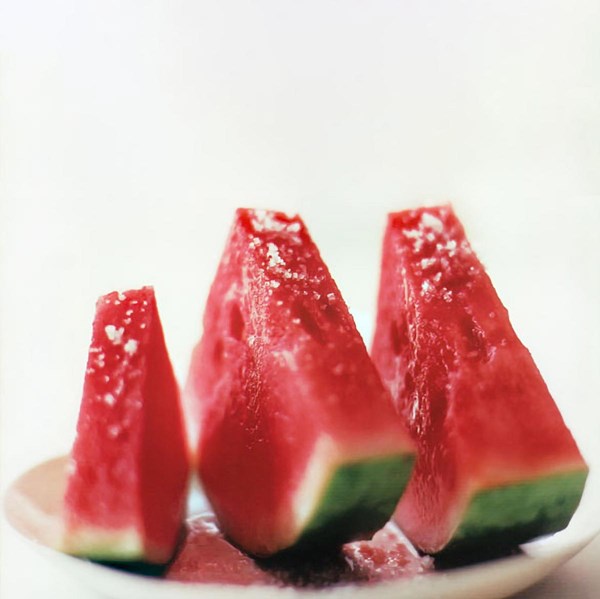 Watermelon with fleur de sel