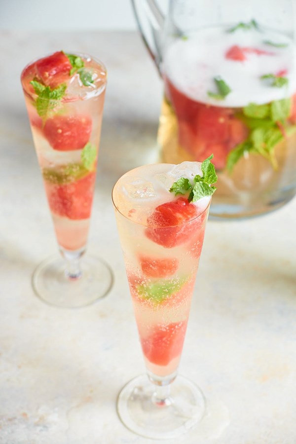 Watermlon Prosecco punch