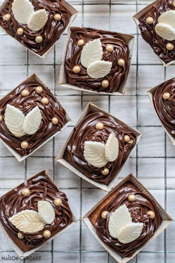 We Bake autumn chocolate cupcakes
