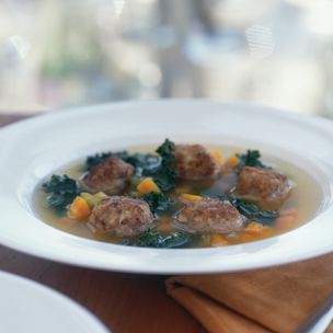 Wedding soup (Minestra maritata)