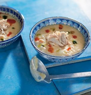 Wedding soup with chicken and yoğurt (Düğün corbasi)