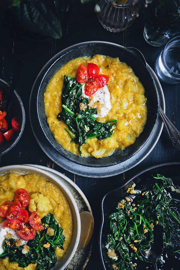 Weekday cauliflower dal