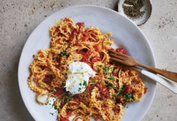 Weeknight burrata pasta