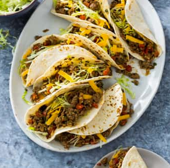 Weeknight ground beef tacos