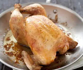 Weeknight roast chicken with tarragon-lemon pan sauce