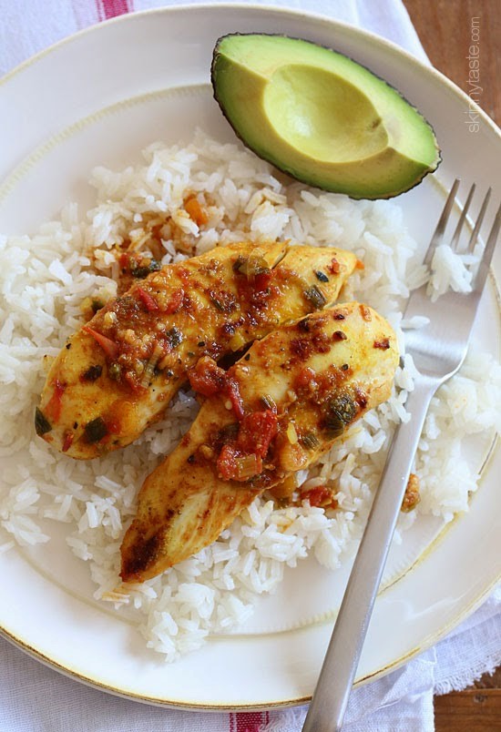 Weeknight skillet sazon chicken tenders